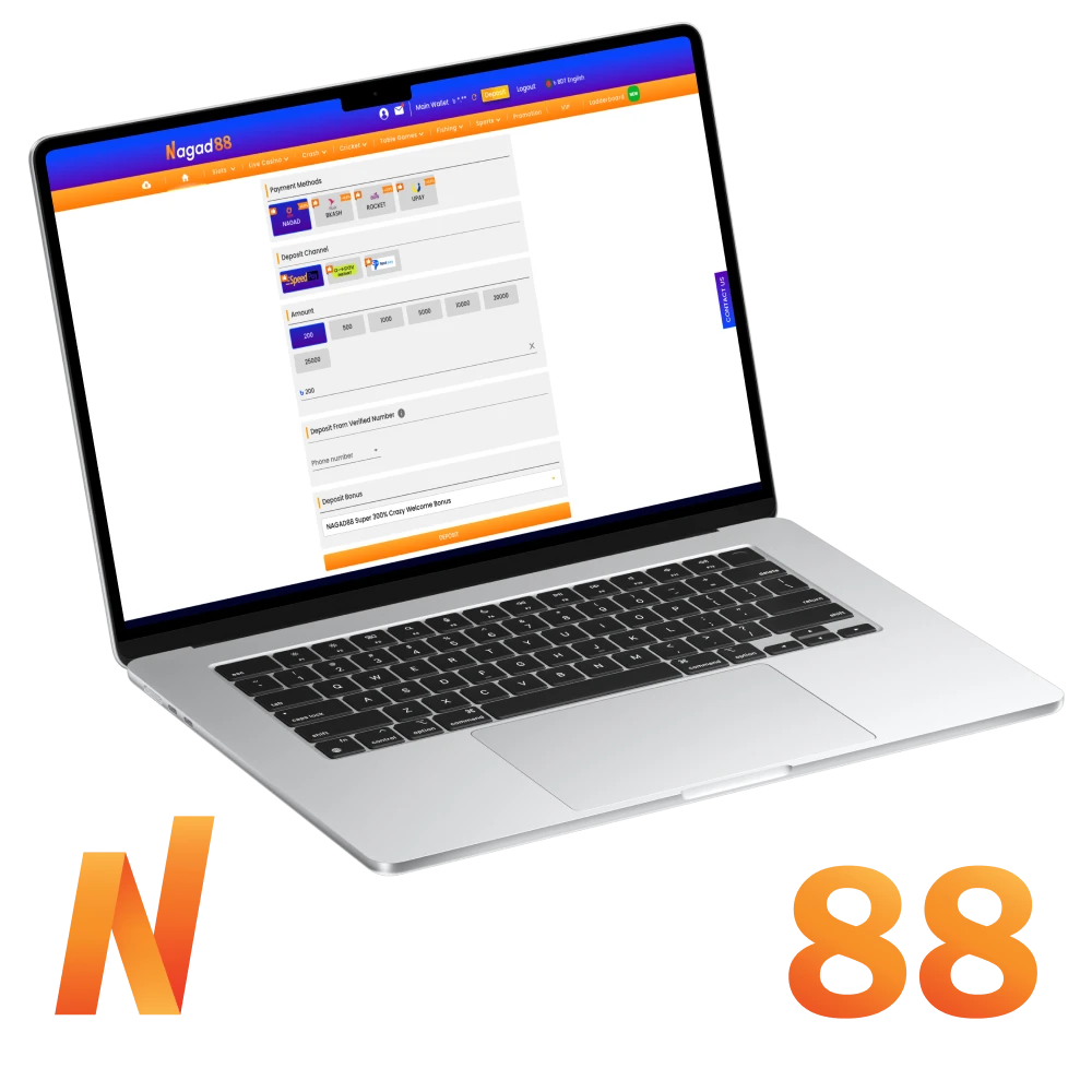 Nagad88 Deposit Methods