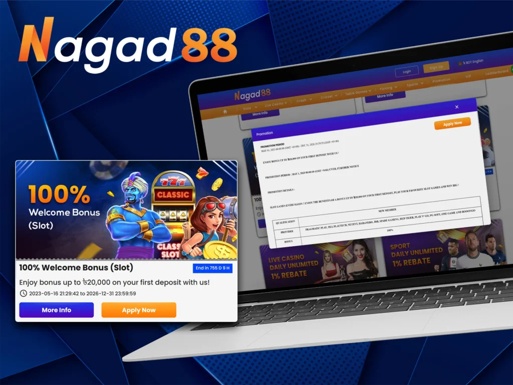 Nagad88 Casino Bonus